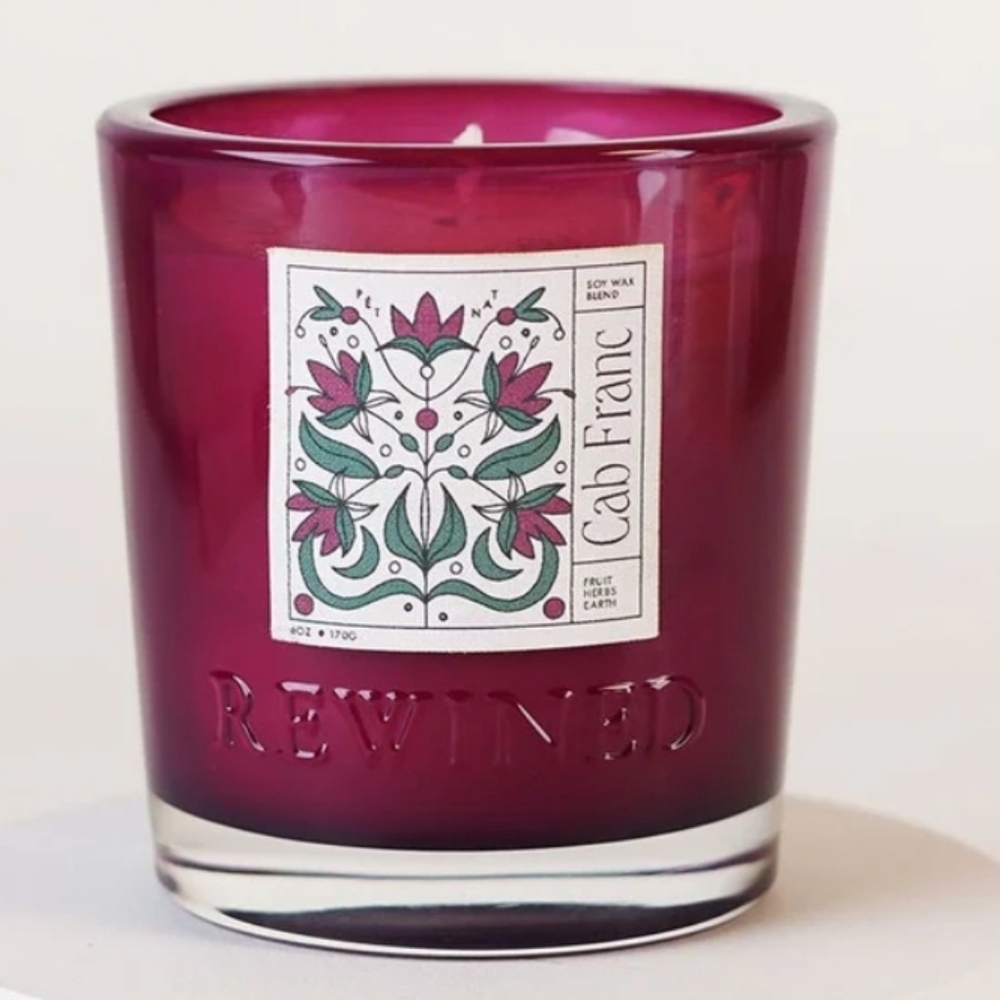 ❤️BUY 2 GET 1 FREE Rewined Cab Franc Pet Nat Candle, Size 10 oz